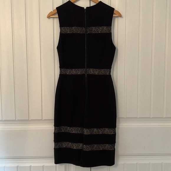 Alice + Olivia black dress with lace detailing - Picture 2 of 8